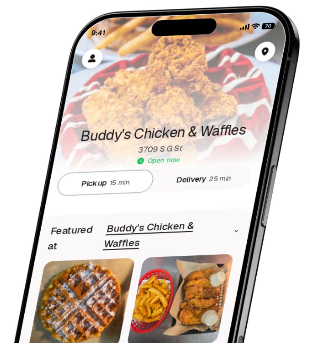 Buddy's Chicken & Waffles app preview
