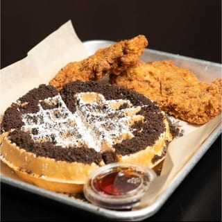 Cookies & Cream Waffle W\ 2 Handbreaded Chicken Tenders
