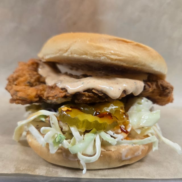 Deluxe Chicken Sandwich w/Fries.