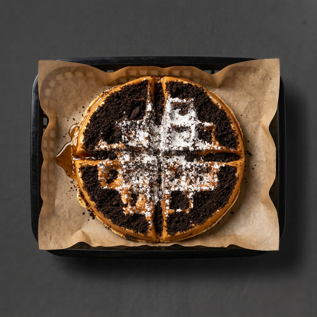Cookies and Creme Waffle.
